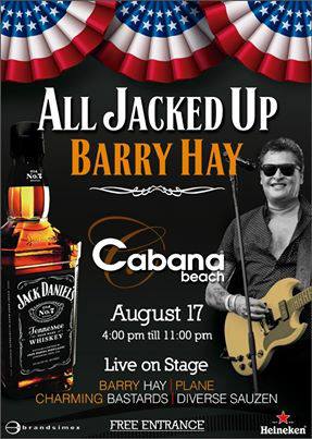 Barry Hay all Jacked up event poster August 17, 2013